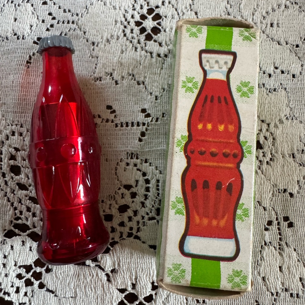 Vintage 1970s Avon Cherry Cola Bottle Lip Gloss Pomade
